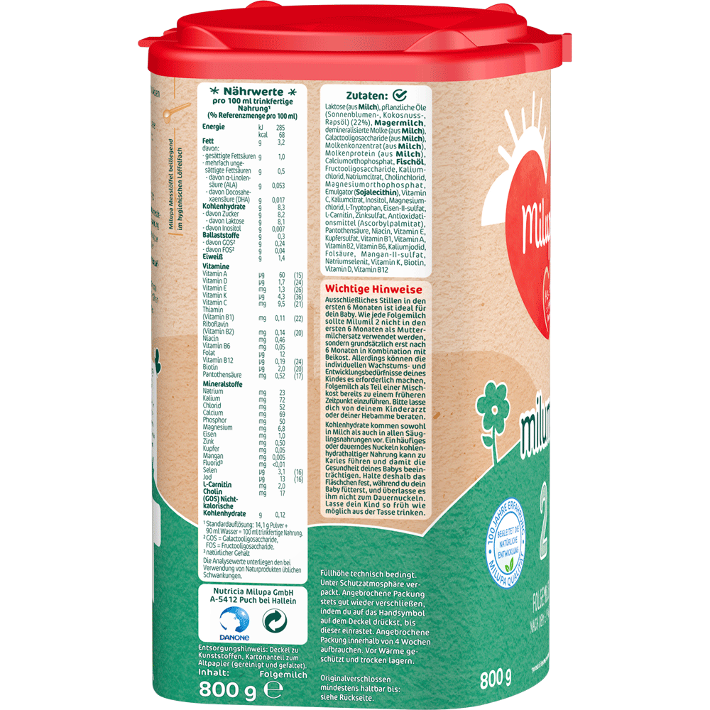 Bild: Milupa Milumil 2, Folgemilch