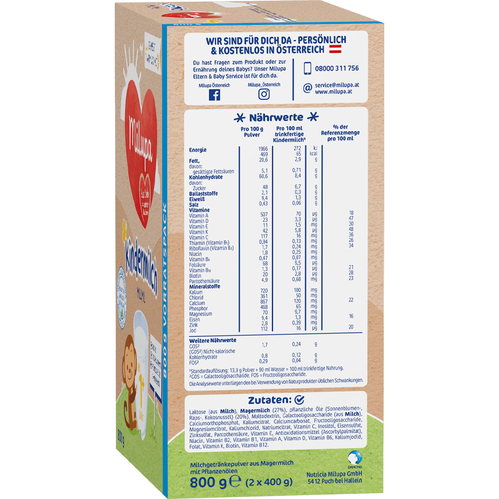Bild: Milupa Milumil Kindermilch 1+
