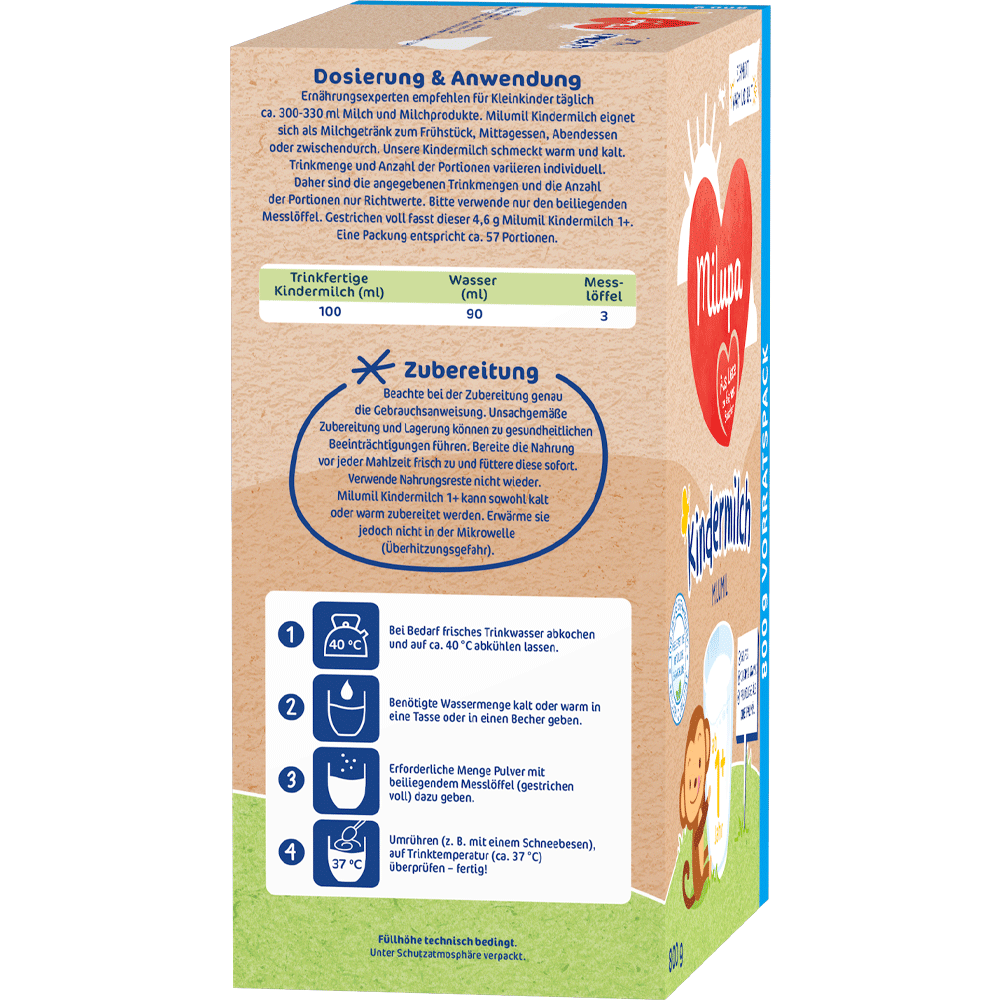 Bild: Milupa Milumil Kindermilch 1+