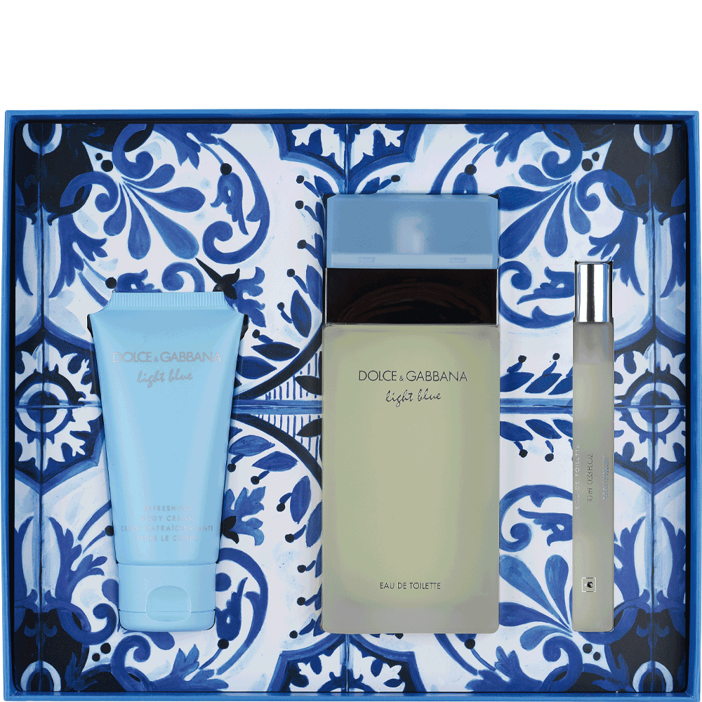 Bild: Dolce & Gabbana Light Blue Geschenkset Eau de Toilette 100 ml & 10 ml + Bodylotion 50 ml 
