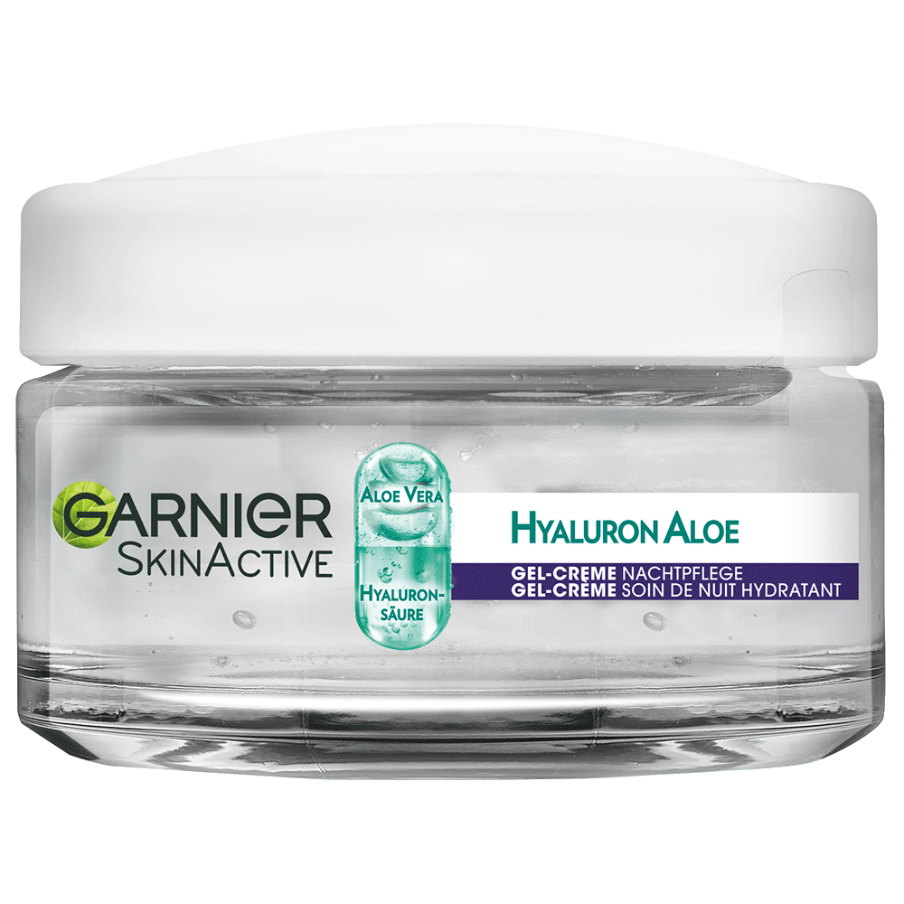 Bild: GARNIER SKIN ACTIVE Hyaluron Aloe Hydra Booster Gel-Creme Nacht