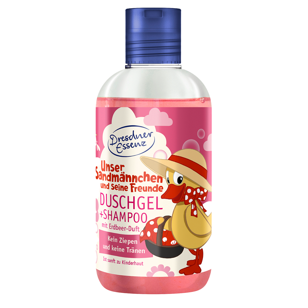 Bild: Dresdner Essenz Sandmann Duschgel & Shampoo mit Erdbeer-Duft