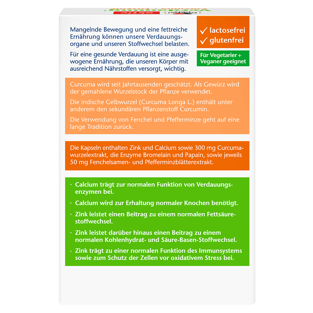Bild: DOPPELHERZ Verdauung Curcuma + Enzyme