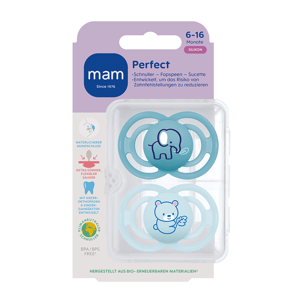 Bild: MAM Perfect Silikon Schnuller 6-16 Monate