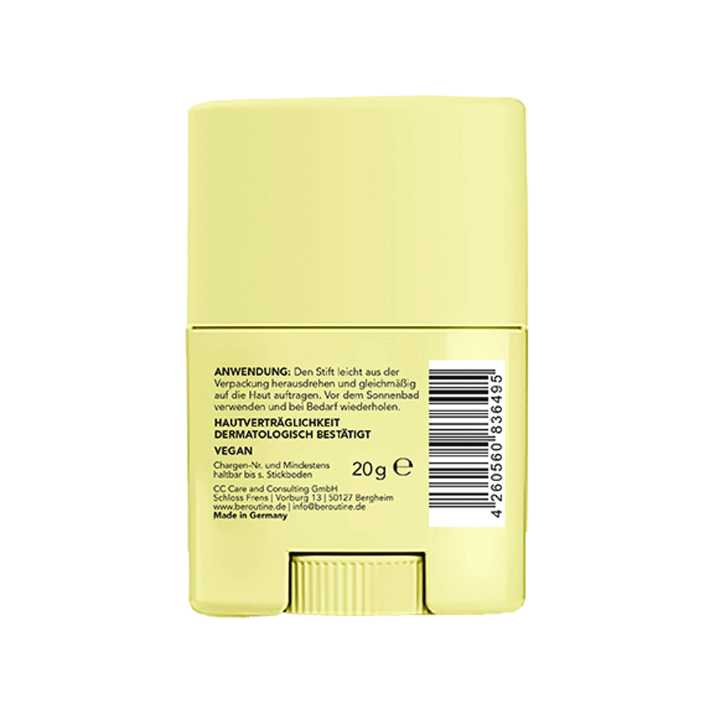 Bild: b.e. ROUTINE Sonnenstick LSF 50