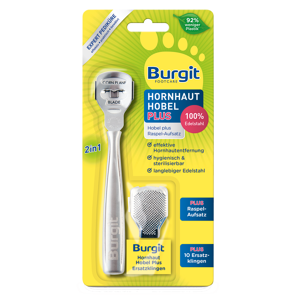 Bild: Burgit Hornhaut Hobel Plus