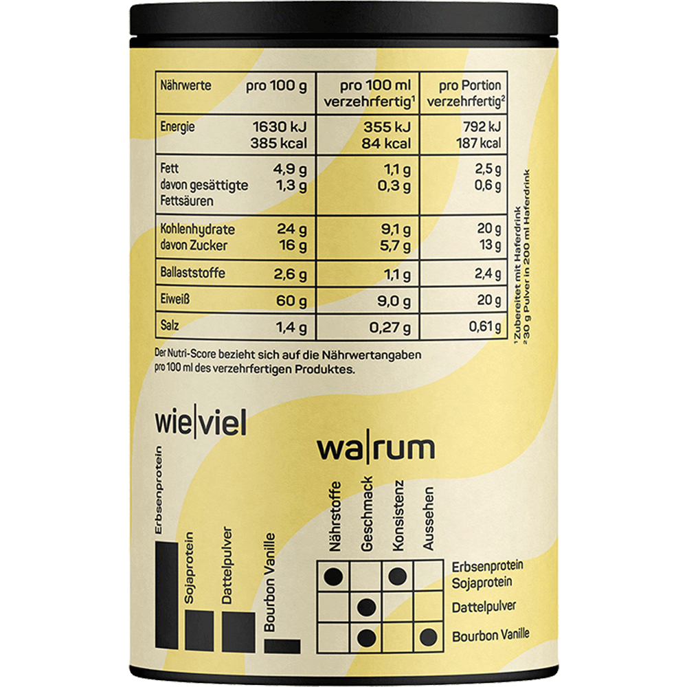 Bild: Naduria Vegan Protein Shake Vanille