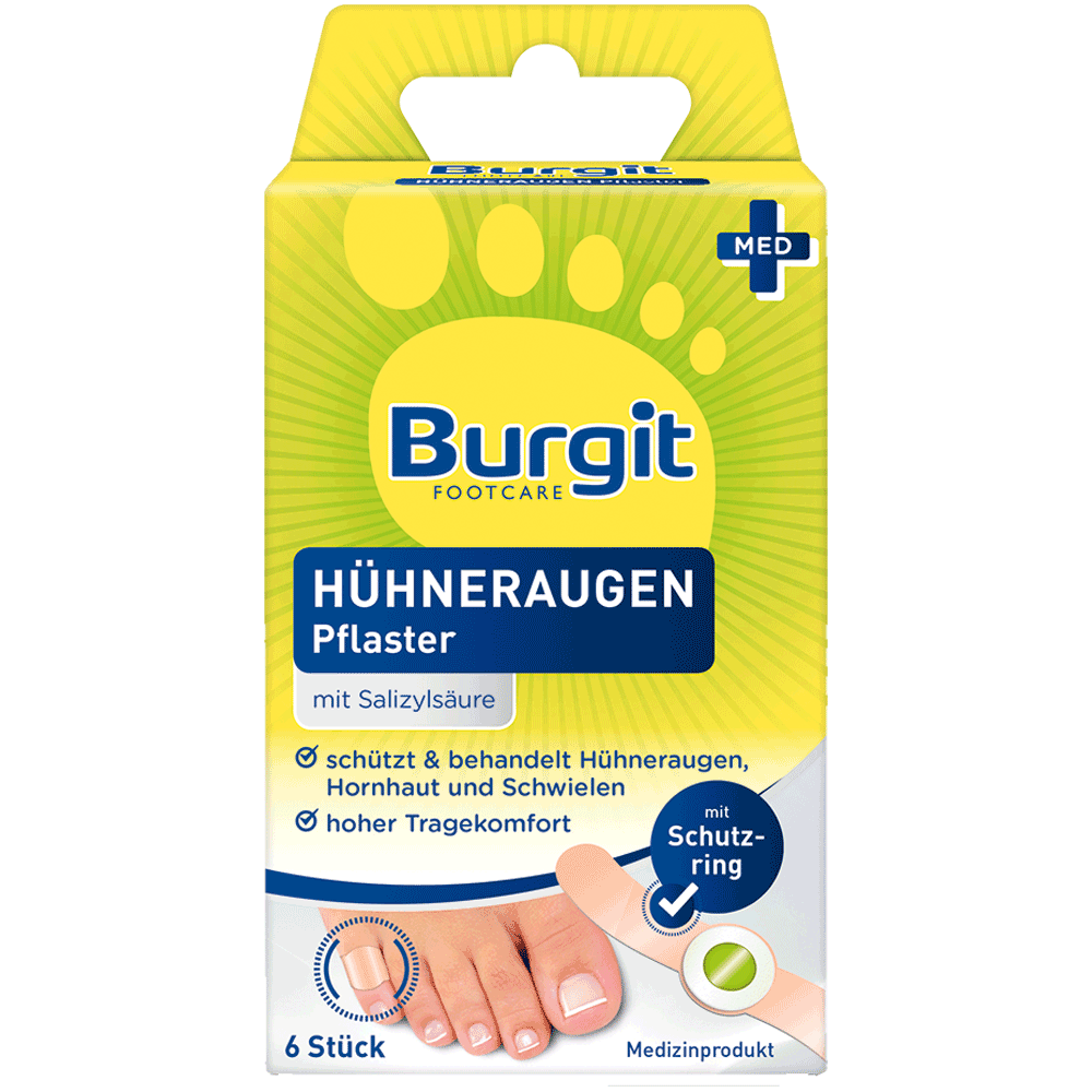 Bild: Burgit Footcare Hühneraugenpflaster