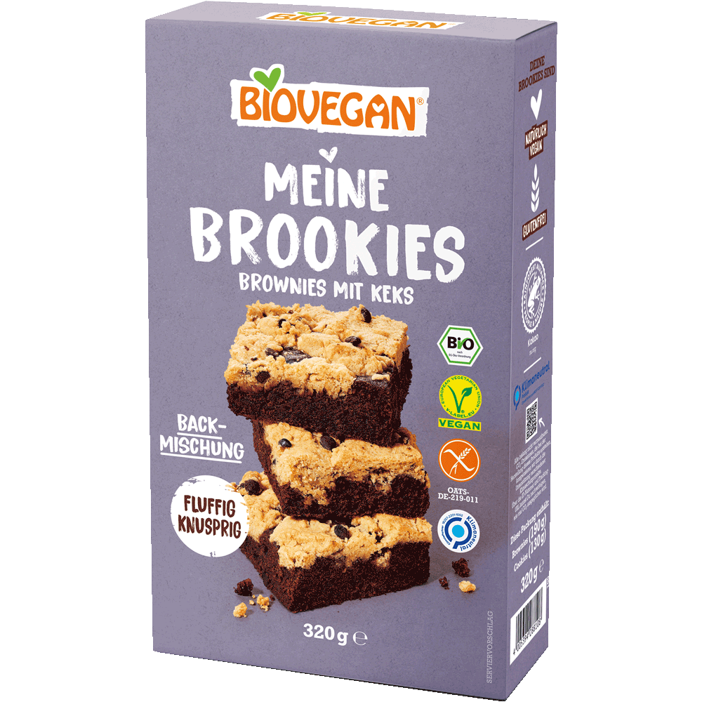 Bild: Biovegan Meine Brookies Backmischung
