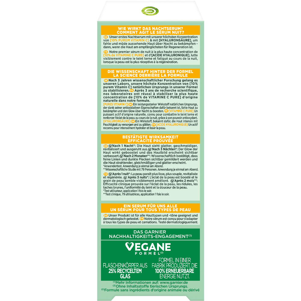 Bild: GARNIER SKIN ACTIVE Nachtserum Vitamin C Glow Booster