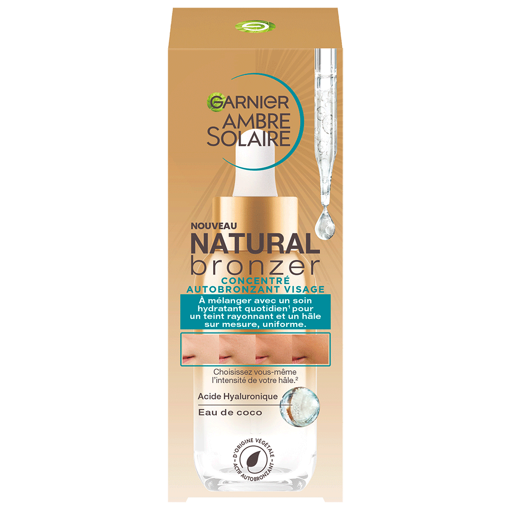Bild: GARNIER AMBRE SOLAIRE Natural Bronzer Selbstbräunungs-Konzentrat
