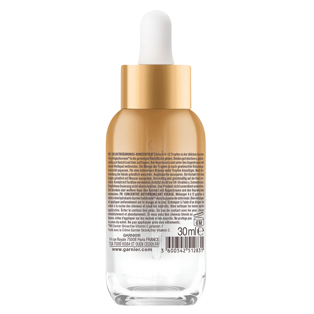 Bild: GARNIER AMBRE SOLAIRE Natural Bronzer Selbstbräunungs-Konzentrat