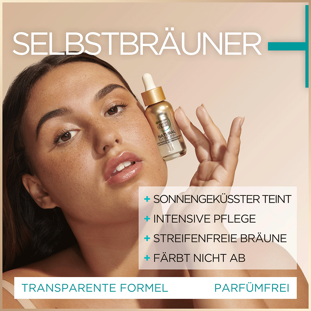 Bild: GARNIER AMBRE SOLAIRE Natural Bronzer Selbstbräunungs-Konzentrat