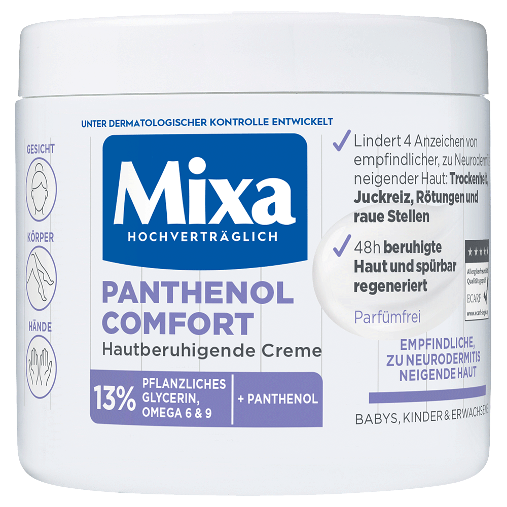 Bild: Mixa Panthenol Comfort Hautberuhigende Creme