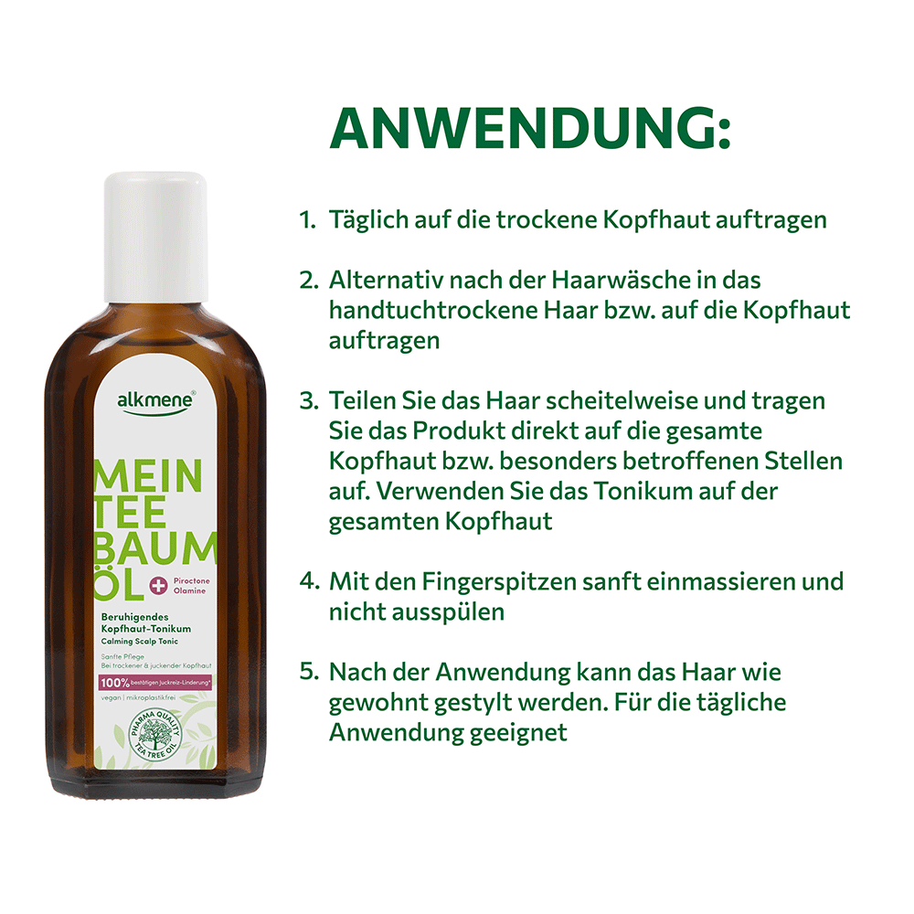 Bild: alkmene Mein Teebaumöl Beruhigendes Kopfhaut-Tonikum