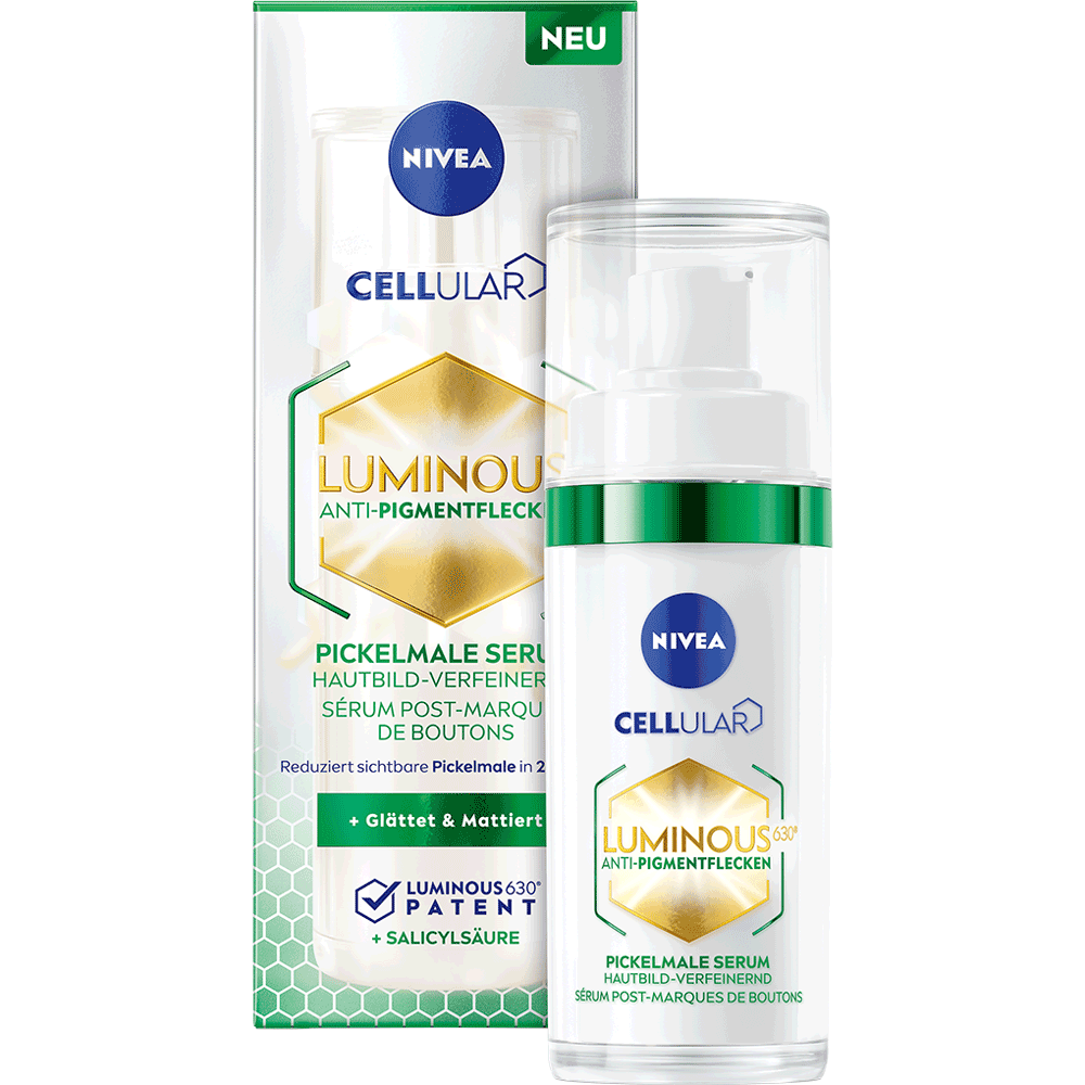 Bild: NIVEA Cellular Luminous 630° Anti-Pigmentflecken Pickelmale Serum