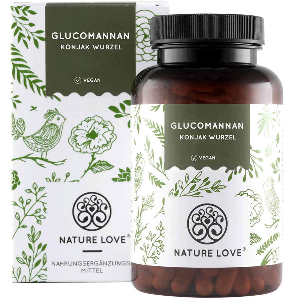 Bild: NATURE LOVE Glucomannan Konjak Wurzel