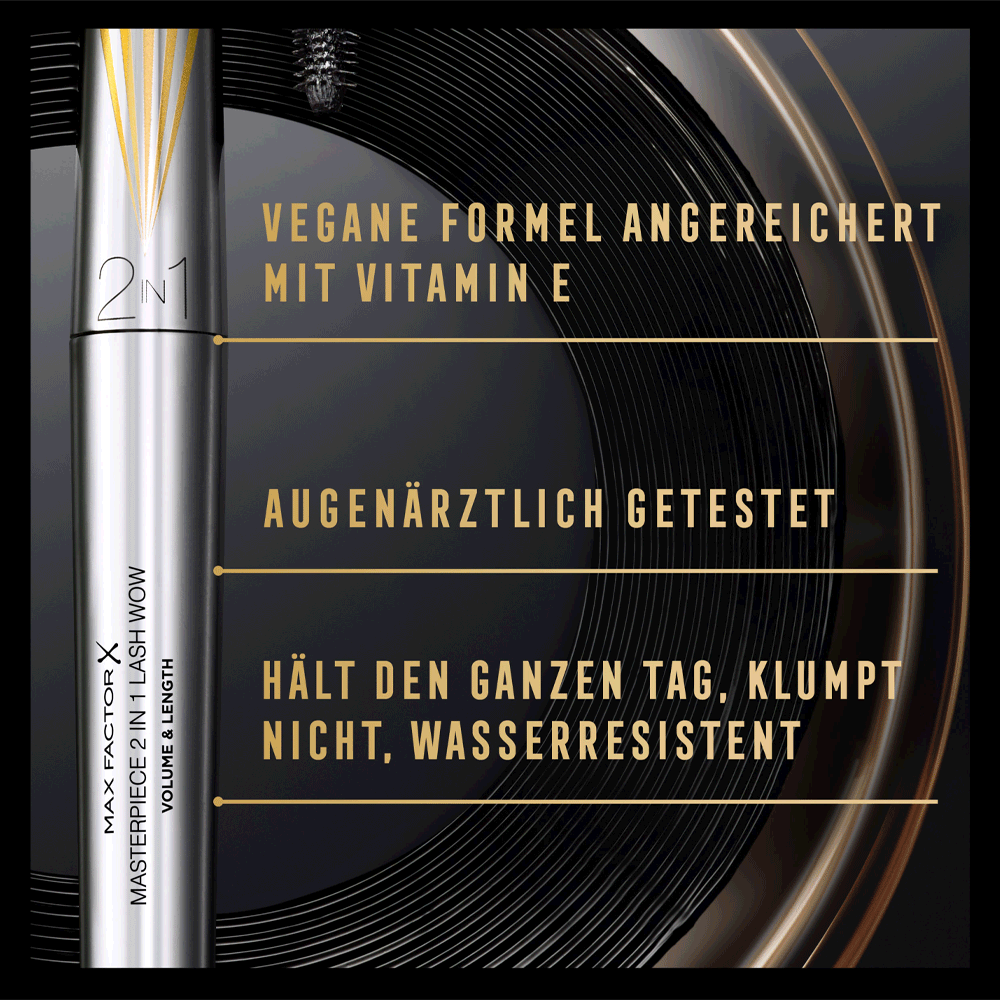 Bild: MAX FACTOR Mascara Masterpiece 2in1 Lash Brow Volume & Length