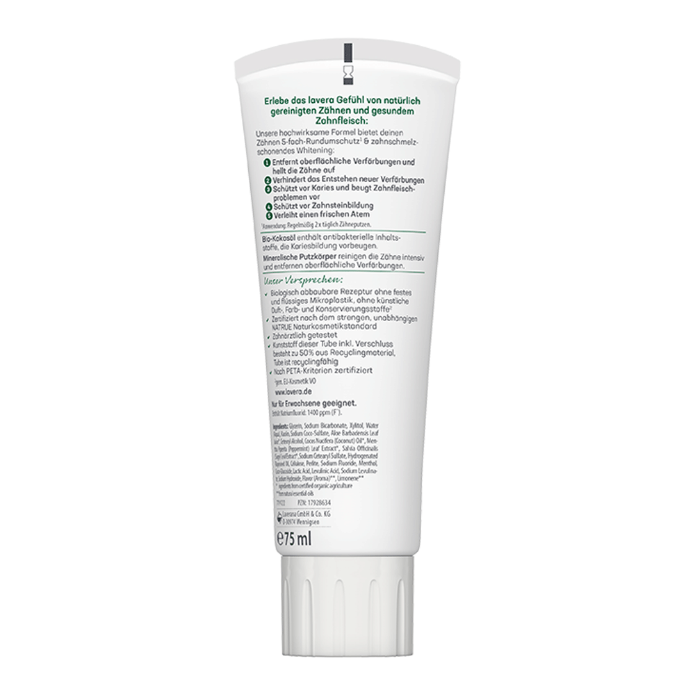 Bild: lavera Zahncreme Sensitive Whitening