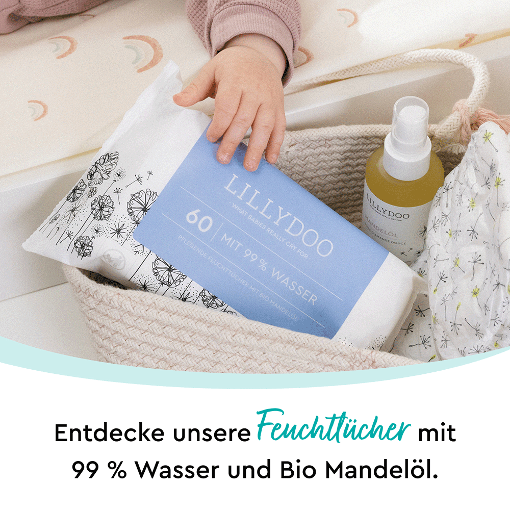 Bild: LILLYDOO Feuchttücher mit 99% Wasser, 10x60 Stück 