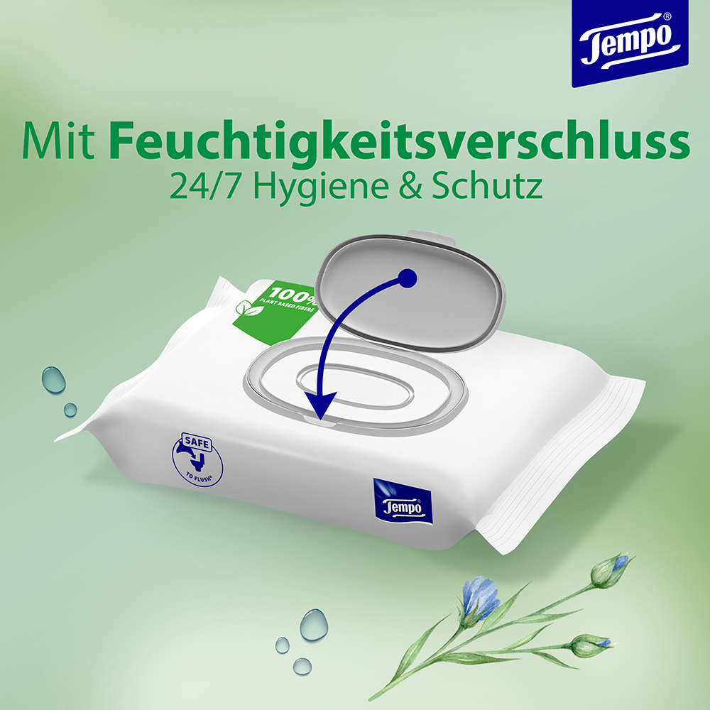 Bild: Tempo Feuchte Toilettentücher Maxi Pack 