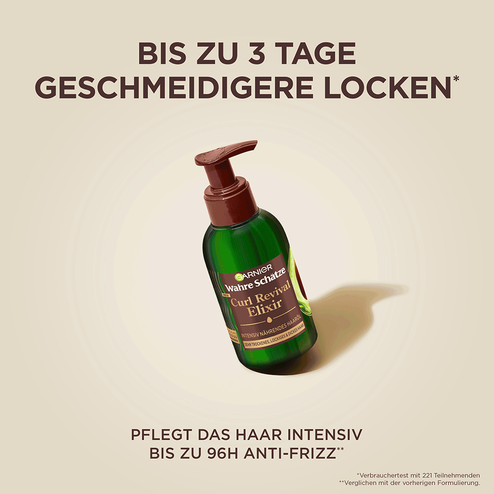 Bild: GARNIER Wahre Schätze Curl Revival Elixir