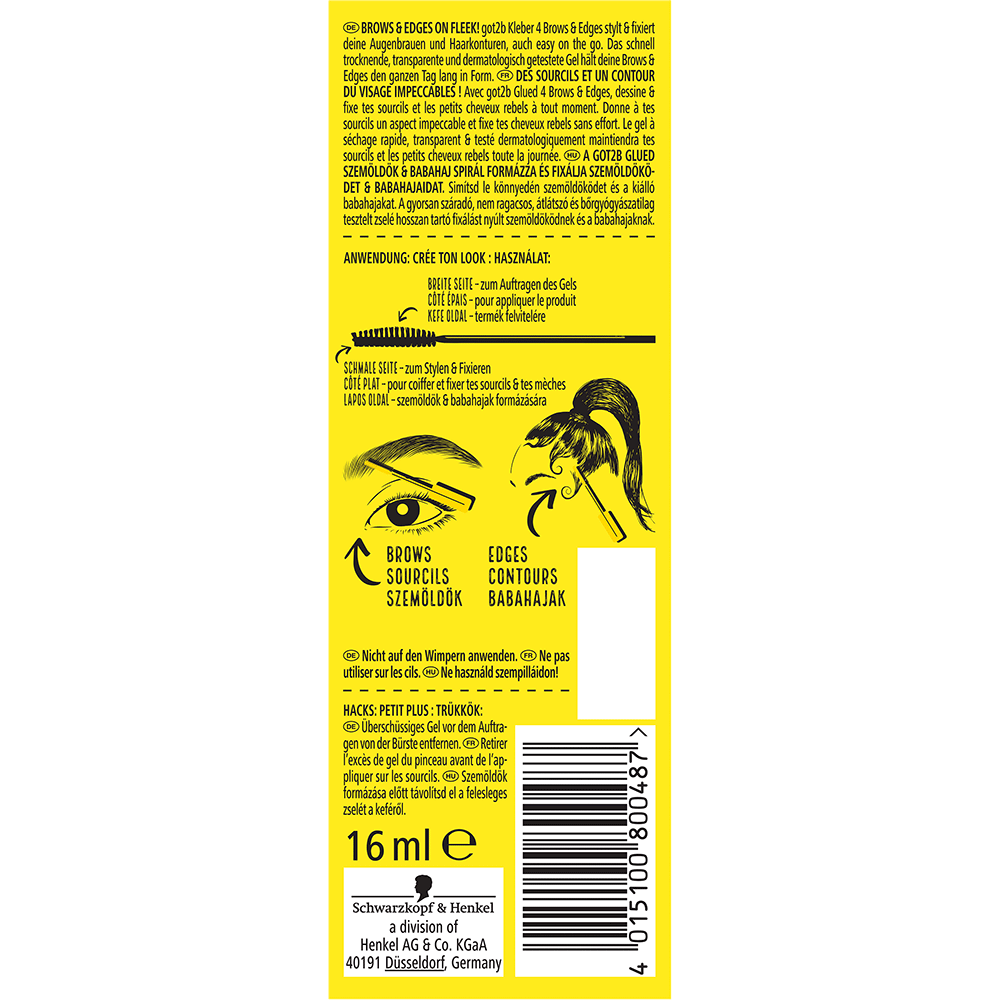 Bild: Got2b Got2B Kleber 2in1 Stylinggel für Augenbrauen & Edges
