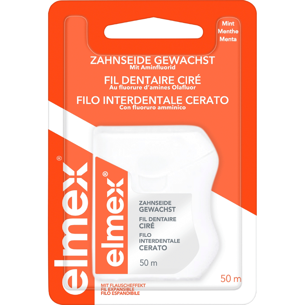 Bild: elmex Zahnseide gewachst