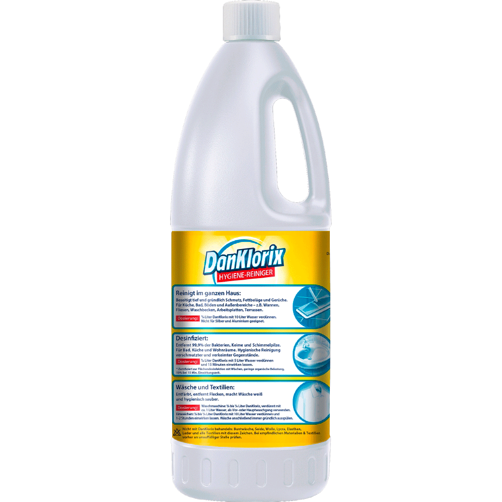 Bild: DanKlorix Hygiene-Reiniger Zitronenfrische
