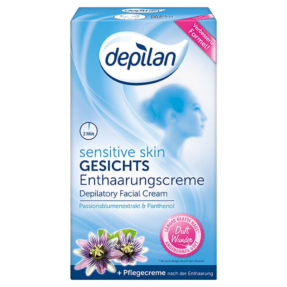 Bild: depilan Sensitive Skin Gesichtsenthaarungscreme
