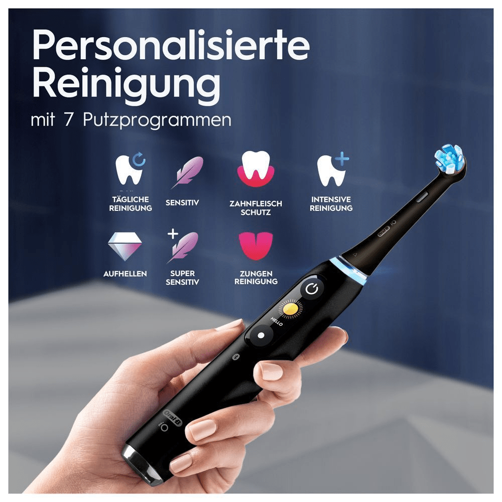 Bild: Oral-B iO Series 9 Elektrische Zahnbürste, Black Onyx