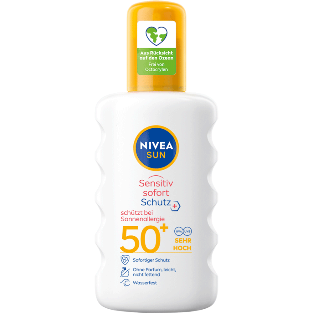 Bild: NIVEA Sun Sensitiv Sofort Schutz Spray LSF 50+