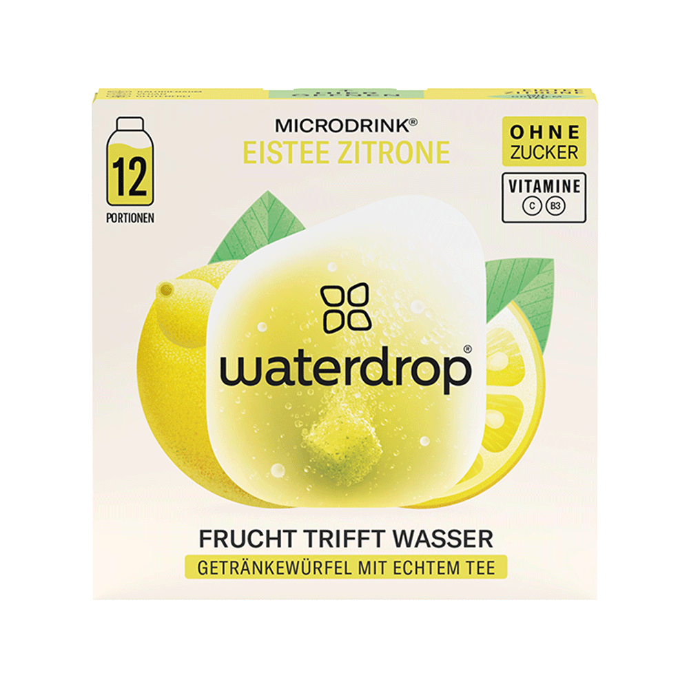 Bild: waterdrop Eistee Zitrone