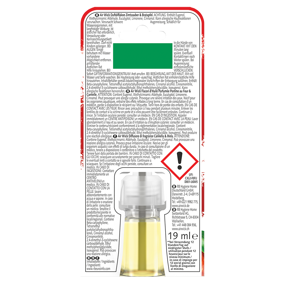 Bild: AIRWICK Duftstecker Nachfüllung Zimtzauber & Bratapfel