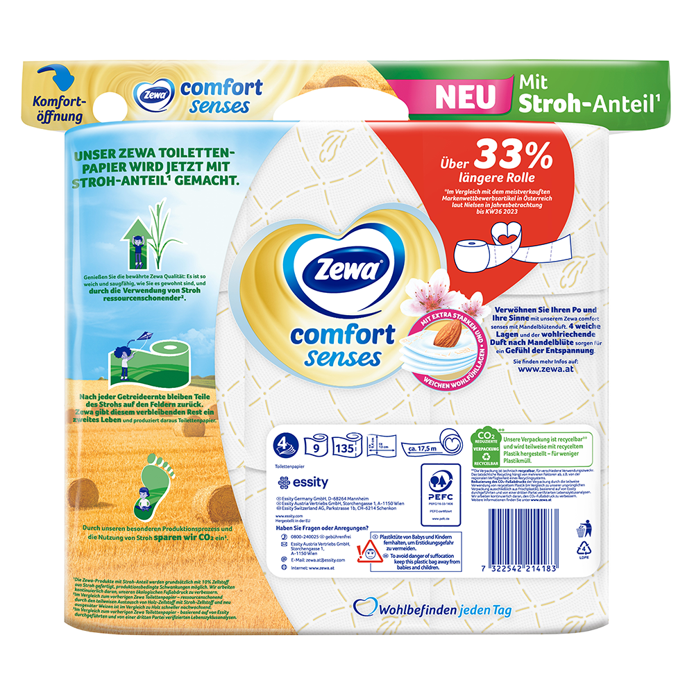 Bild: Zewa Comfort Sense Toilettenpapier