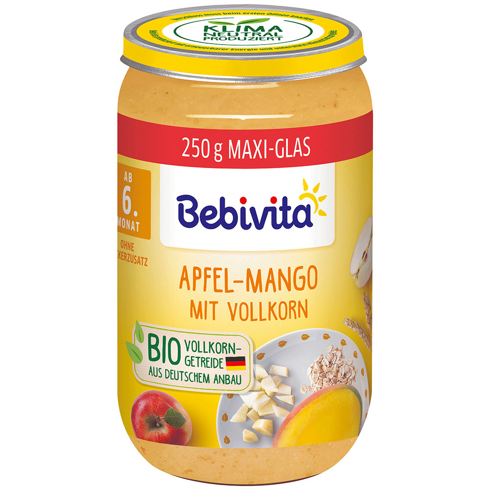 Bild: Bebivita Apfel Mango mit Vollkorn