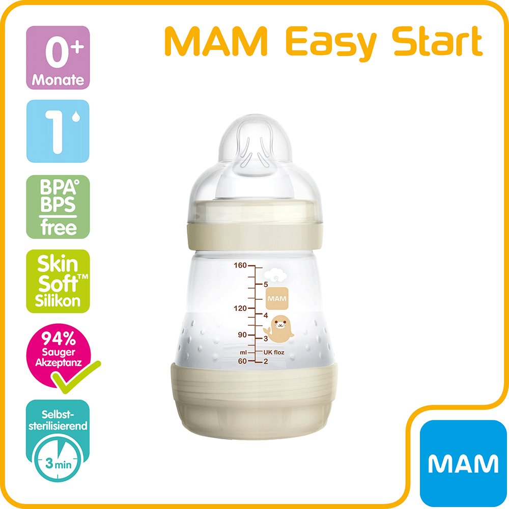 Bild: MAM Easy Start Anti-Colic Babyflasche 160 ml