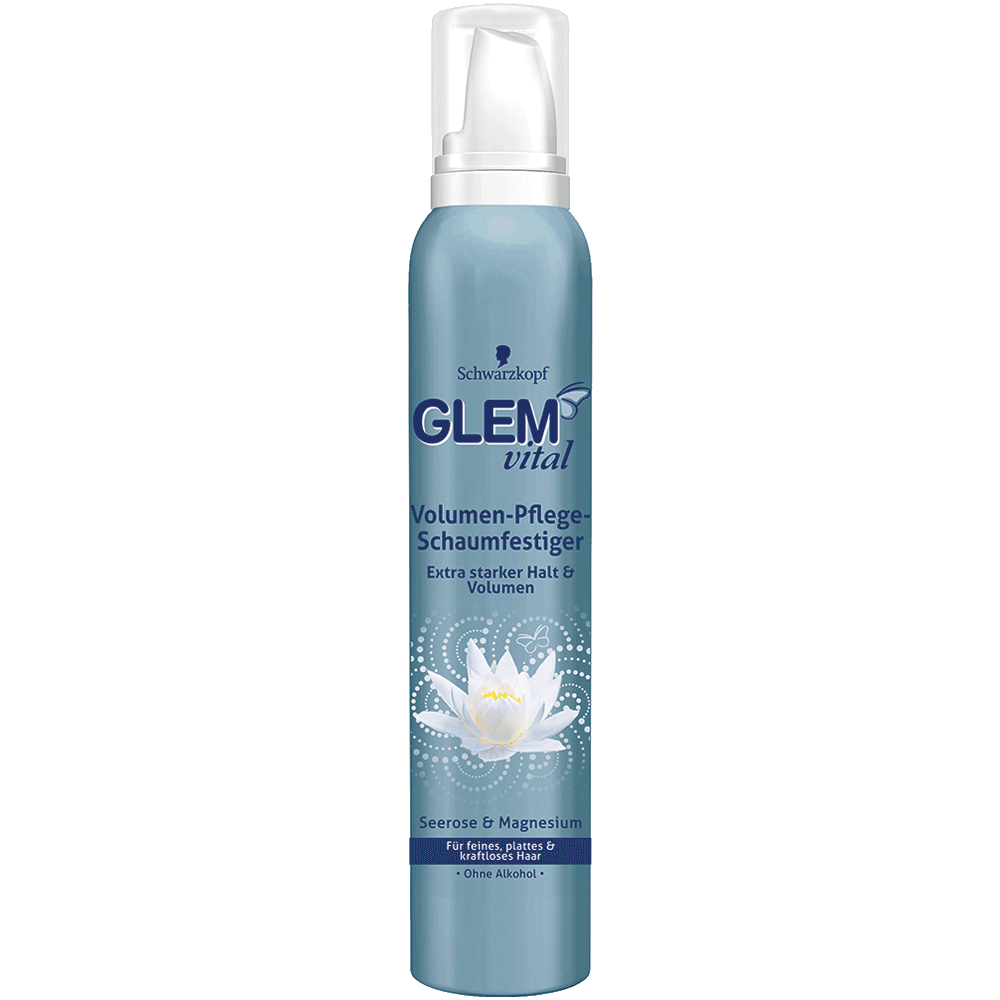 Bild: GlemVital Volumen-Pflege-Schaumfestiger Seerose & Magnesium