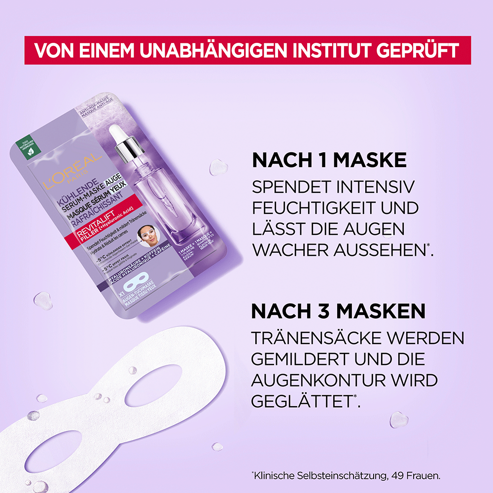 Bild: L'ORÉAL PARIS Revitalift Augen Serum-Maske