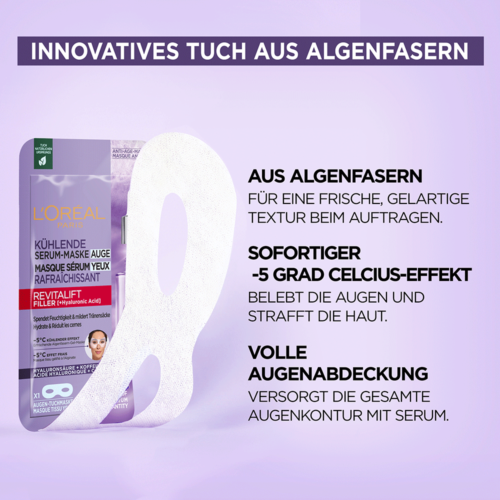 Bild: L'ORÉAL PARIS Revitalift Augen Serum-Maske