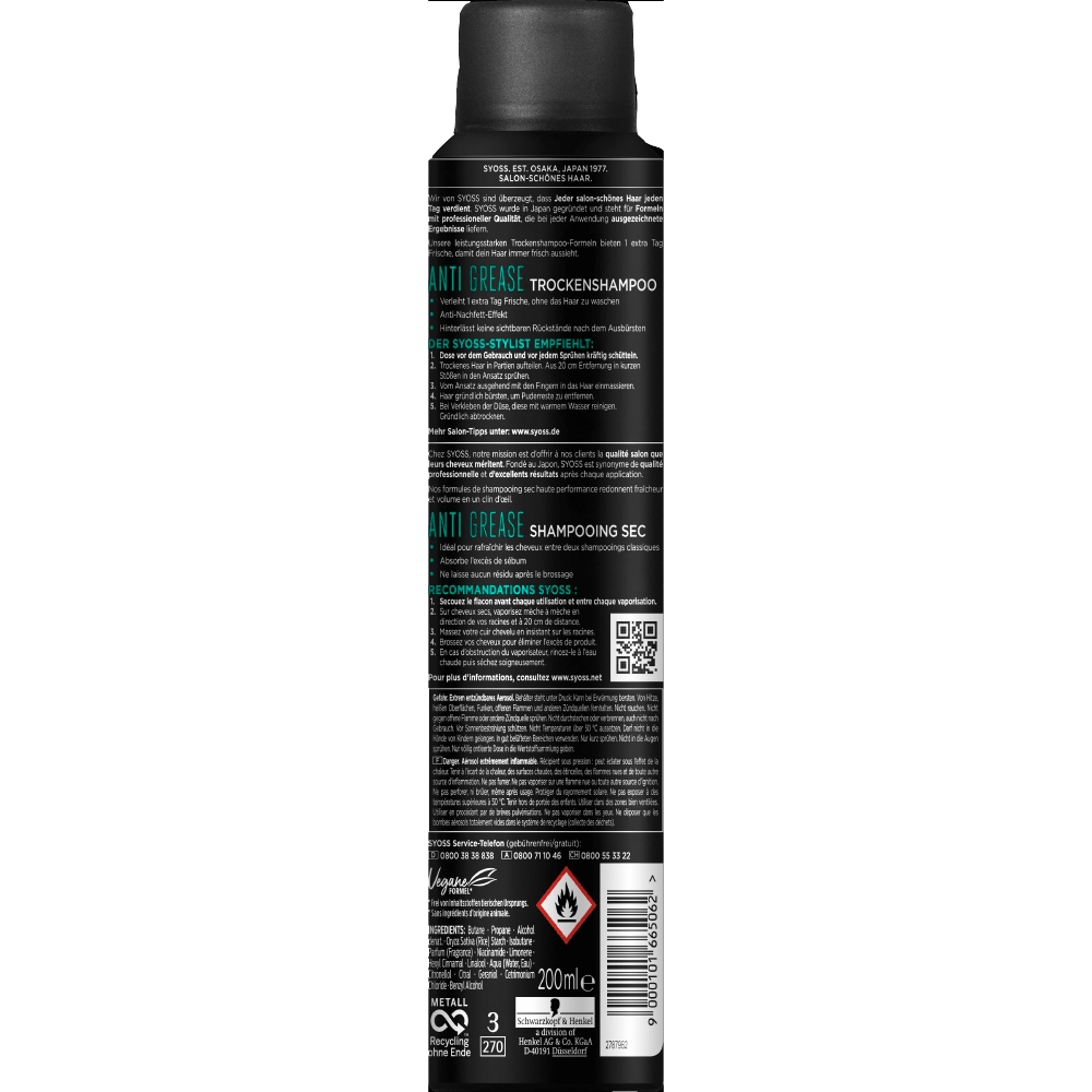 Bild: syoss Anti-Fett Trockenshampoo