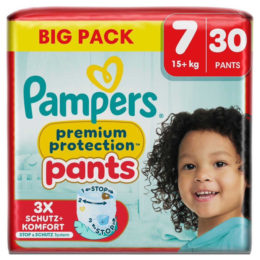 Bild: Pampers Premium Protection Pants Größe 7, 15kg+, Big Pack