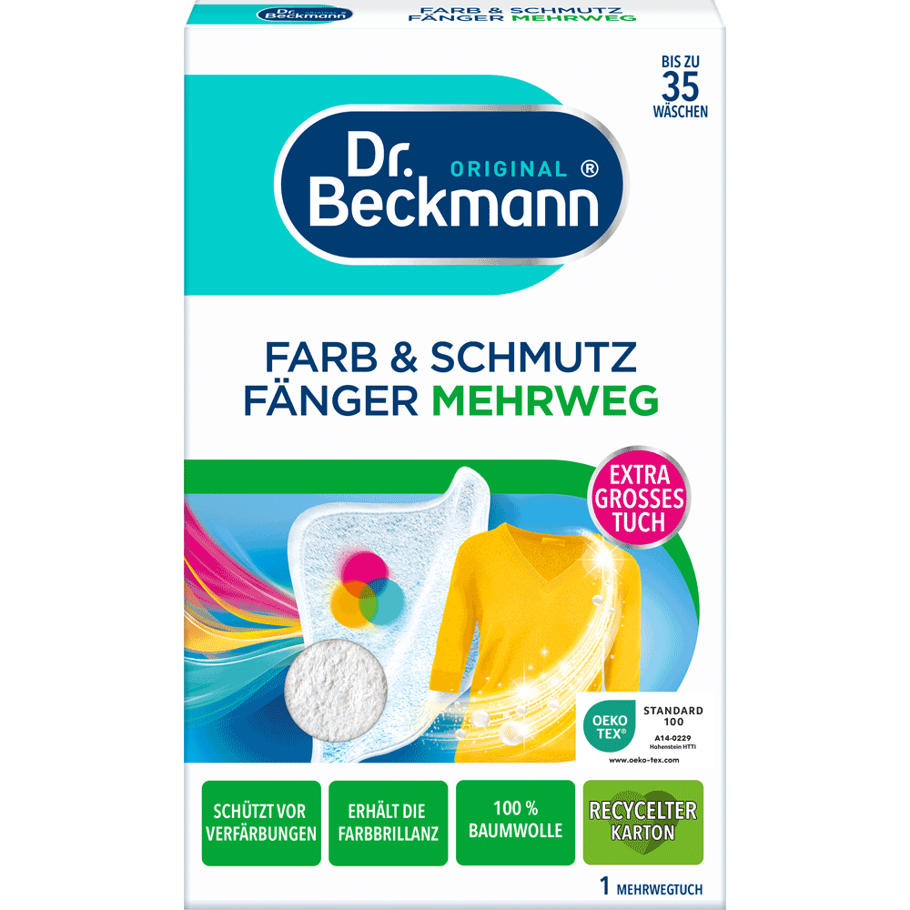 Bild: Dr. Beckmann Farb & Schmutz Fänger Mehrwegtuch