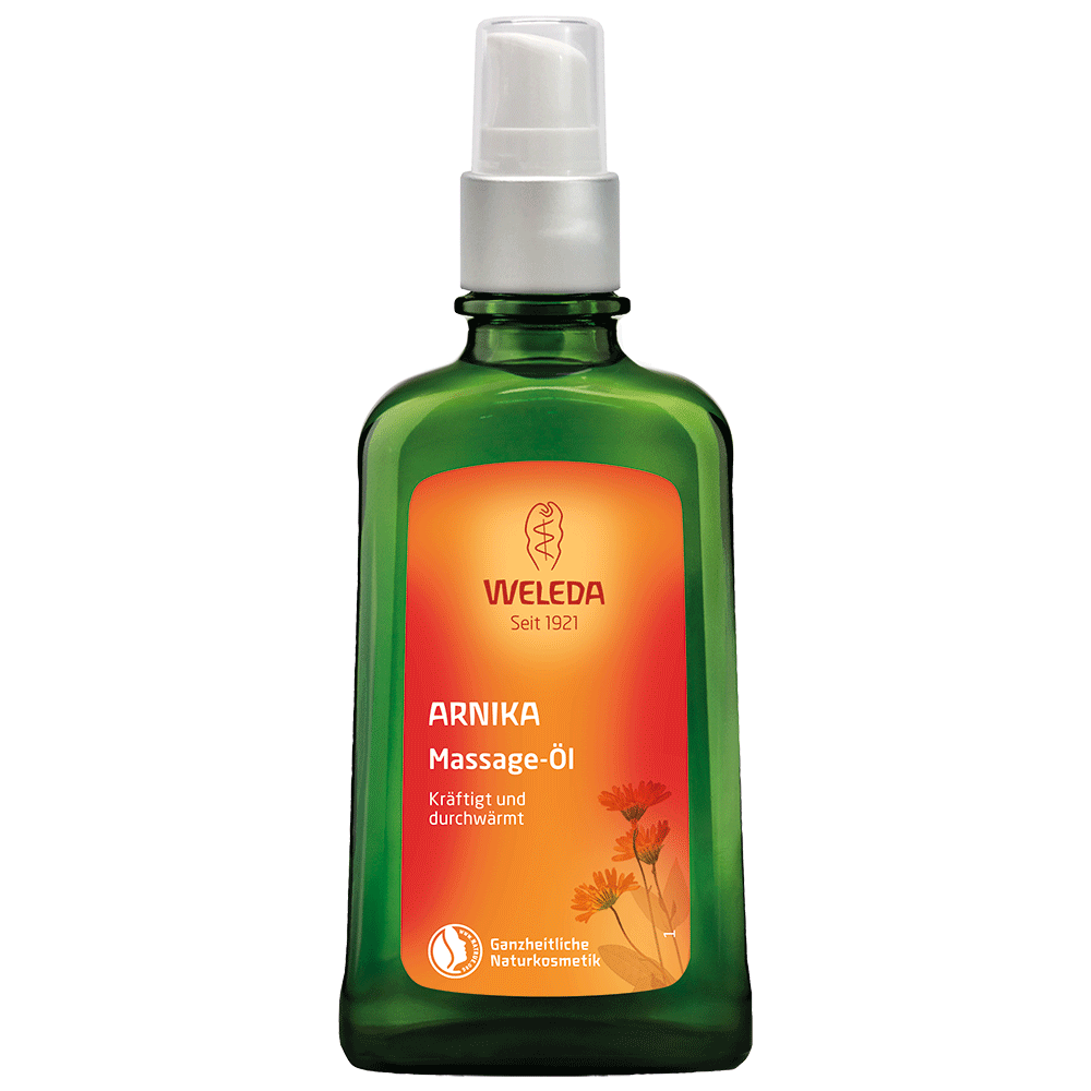 Bild: WELEDA Sport Massage-Öl Arnika