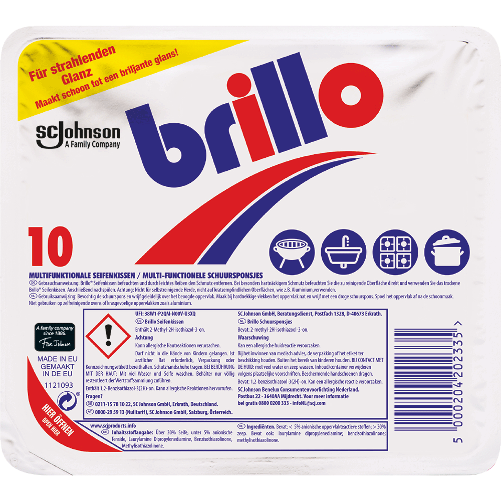 Bild: Brillo Multifunktionale Seifenkissen