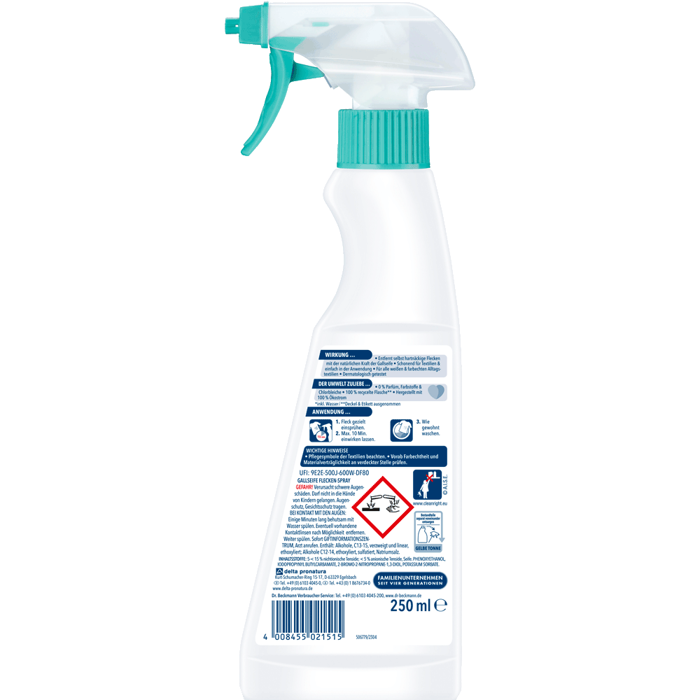 Bild: Dr. Beckmann Gallseife Flecken-Spray