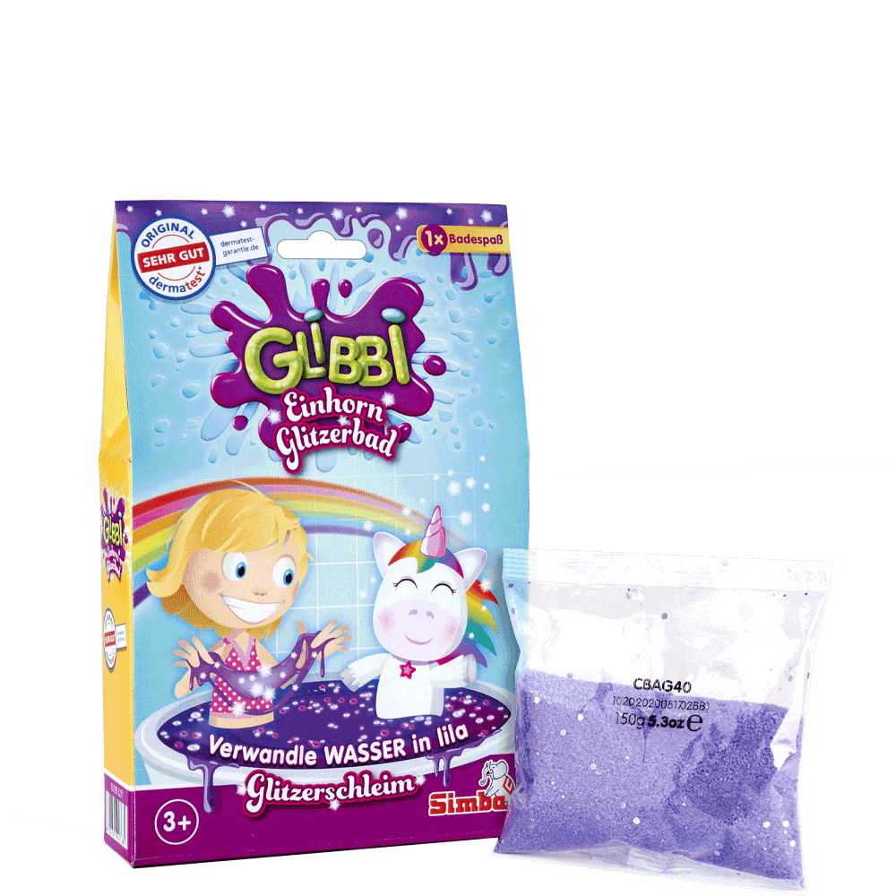 Bild: Simba Glibbi Einhorn Glitzerbad 