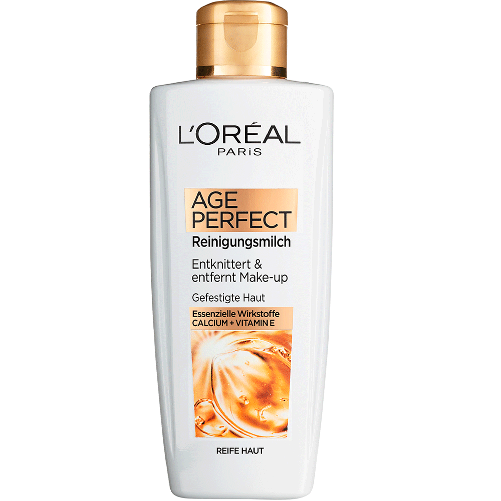 Bild: L'ORÉAL PARIS Age Perfect Reinigungsmilch Calcium + Vitamin E