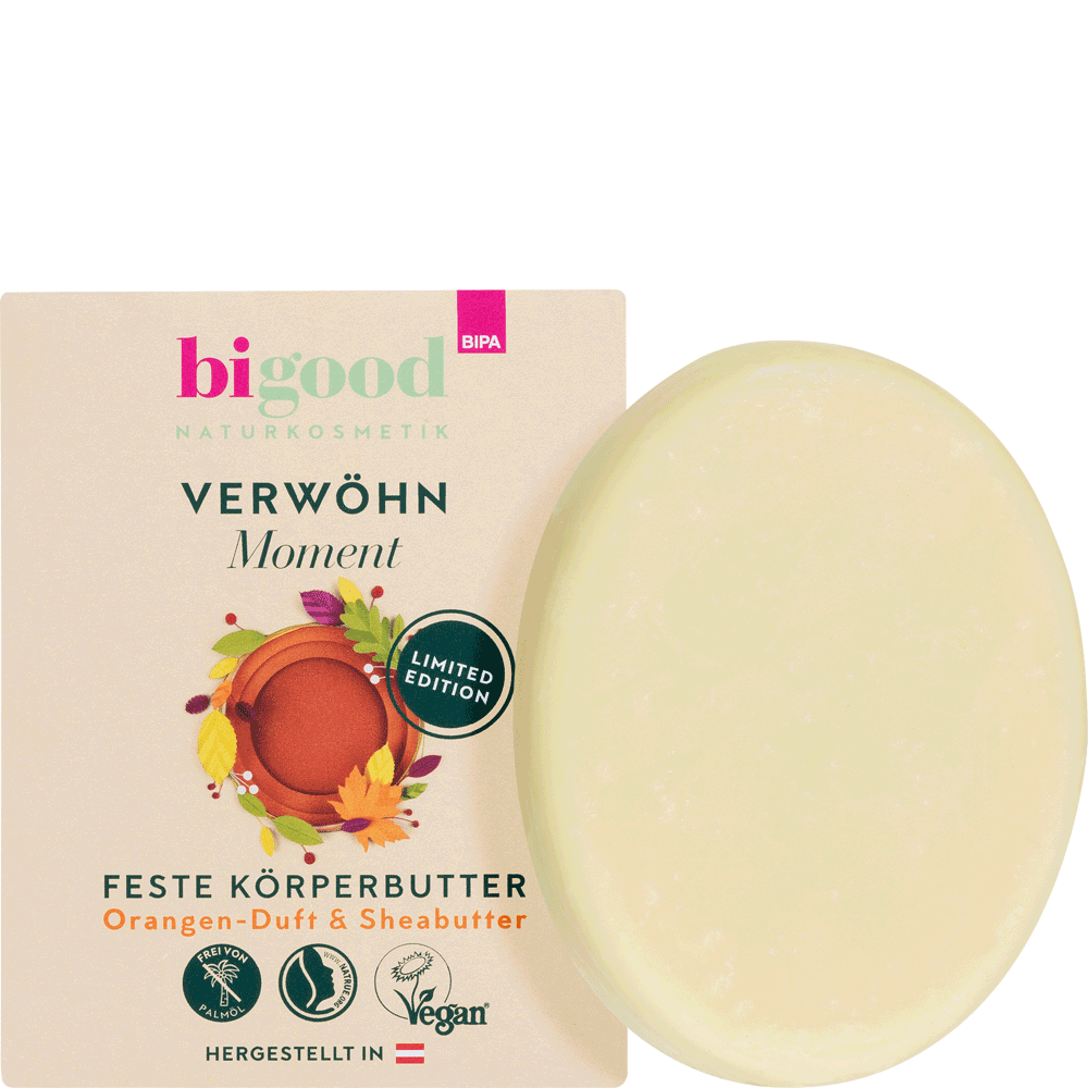 Bild: bi good Verwöhn Moment Feste Körperbutter