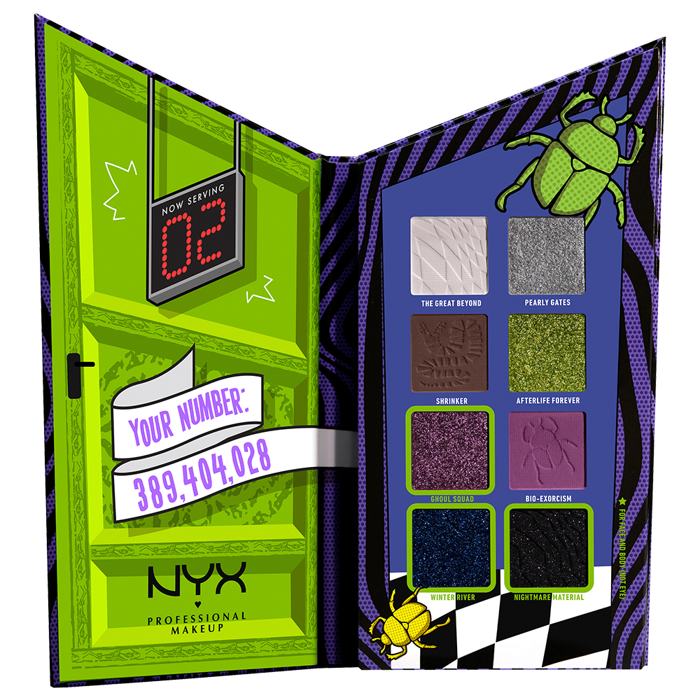 Bild: NYX Professional Make-up Beetlejuice Color for the Recently Deceased Palette Lidschattenpalette